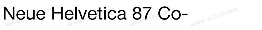 Neue Helvetica 87 Co字体转换